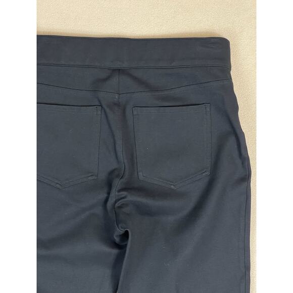 Spanx Pants Women L Black The Perfect Ponte Ankle Pull On Stretch High Rise Pant - Picture 12 of 14